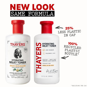 Thayers texture close-up showing creamy milky toner for soft skin