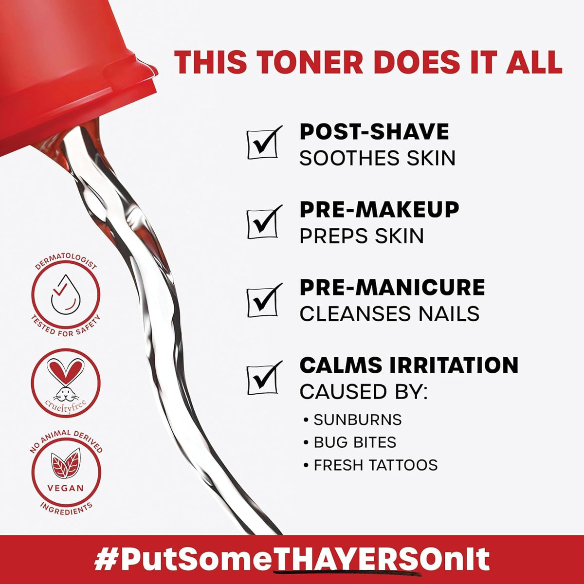 THAYERS two-pack layout emphasizing value and consistent routine benefit