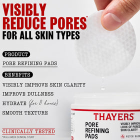 Thayers dual-sided pad close-up illustrating both smooth and embossed sides