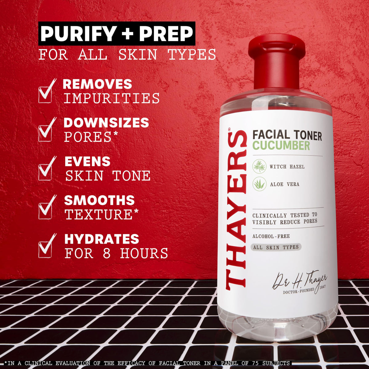 Thayers toner pouring to show lightweight texture and hydrating feel