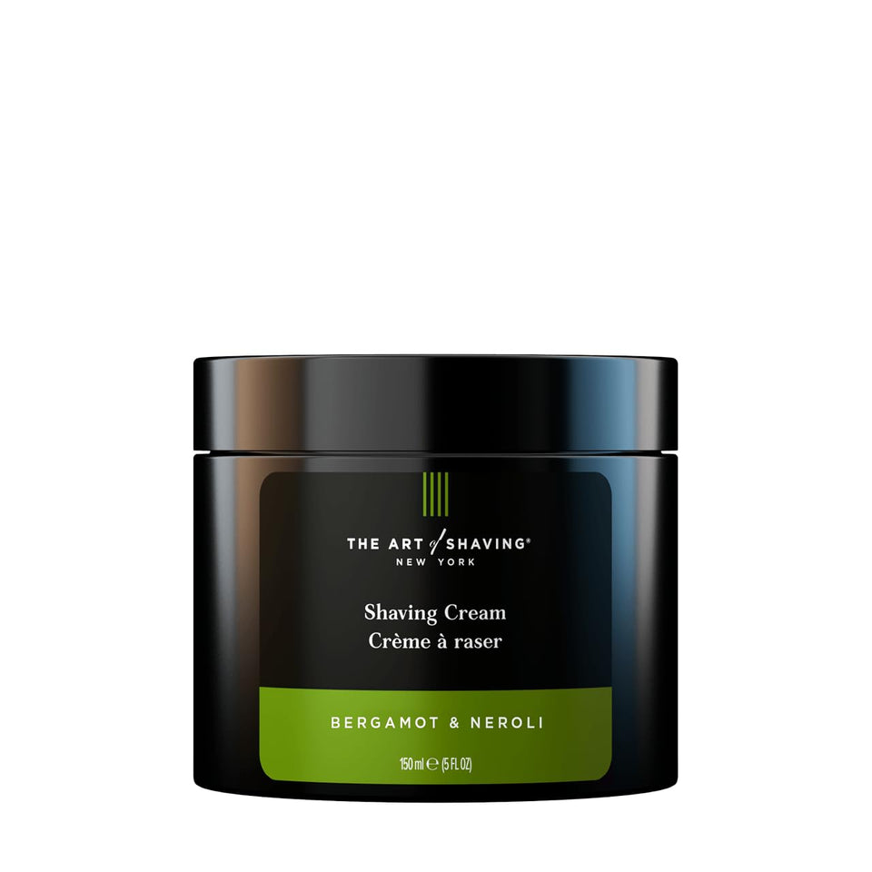 The Art of Shaving front tube showing product branding and elegant packaging benefit: premium presentation