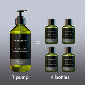the art of shaving oil texture on palm, lightweight feel and quick absorption