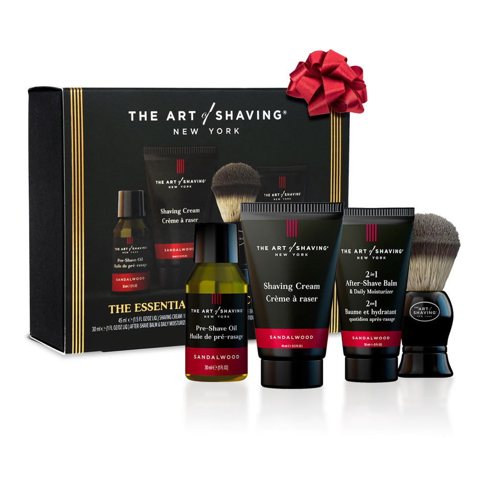 The Art of Shaving front packaging showing elegant gift presentation and convenience