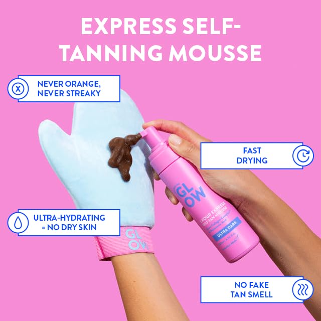 THE AUSTRALIAN GLOW application mitt demo giving even, streak-free coverage
