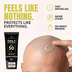 The Bald Brothers back label close-up highlighting ingredients and SPF information for informed use