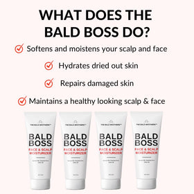 The Bald Brothers label highlighting ingredients and vegan claim for ingredient transparency benefit
