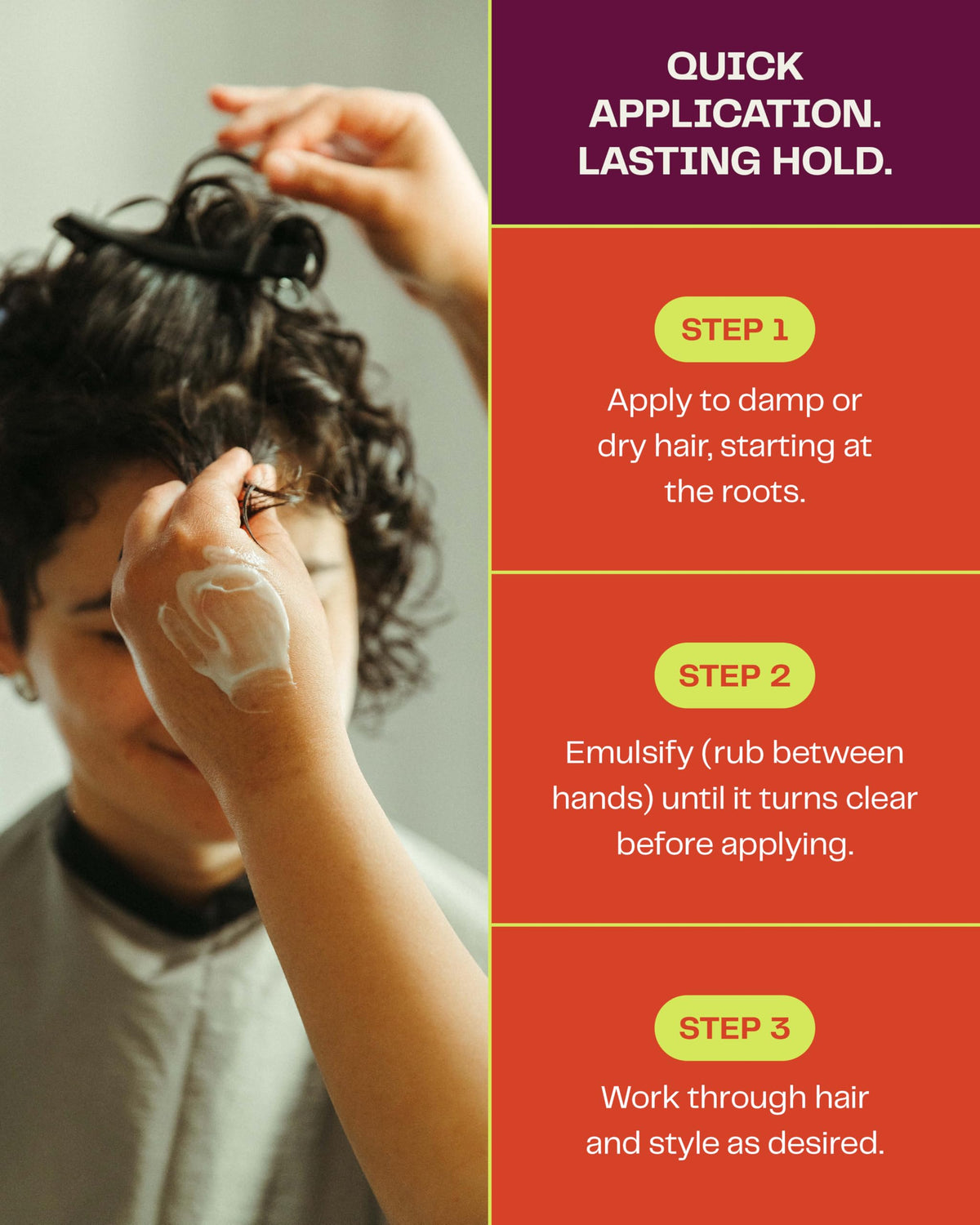 The Barb Shop used on dry hair showing defined texture and touchable finish