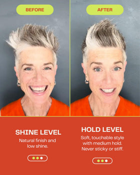 The Barb Shop clay on palm demonstrating effortless application and control
