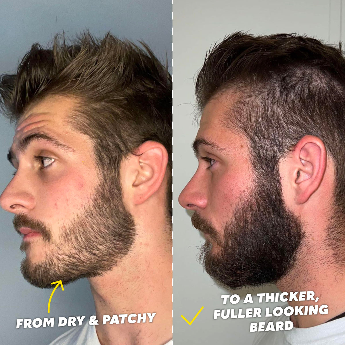 The Beard Club boar-bristle brush angled to demonstrate even oil distribution