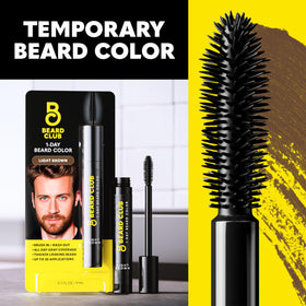 The Beard Club bottle inside a travel kit for on-the-go touch-ups and convenience