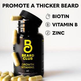 The Beard Club capsule interior texture shot illustrating purity and quality
