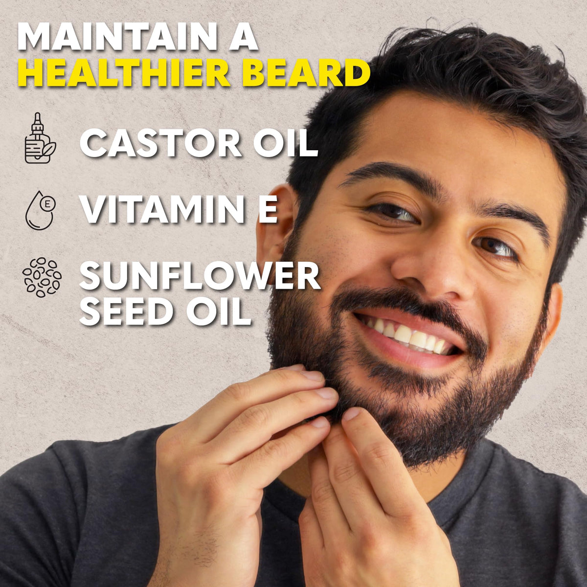 The Beard Club oil dropper releasing smooth oil texture for hydration