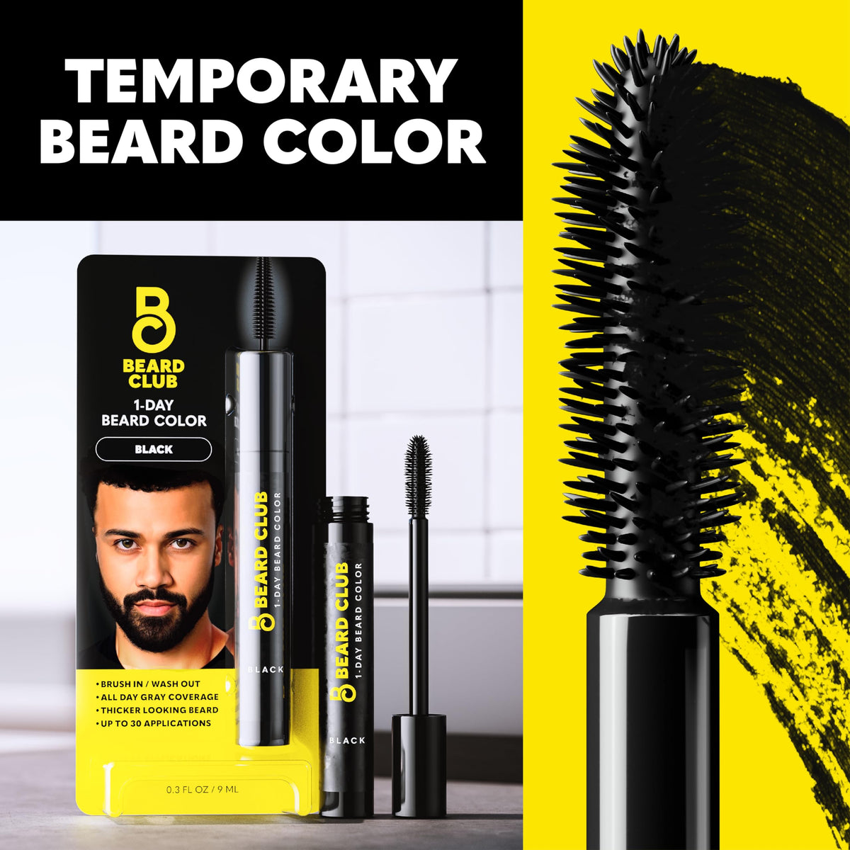 The Beard Club eyebrow touch-up demo showing subtle fill and improved definition