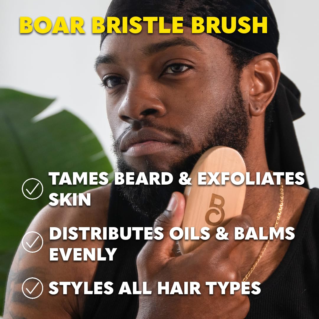 The Beard Club gift box styled in a lifestyle setting ideal as a ready-to-give present