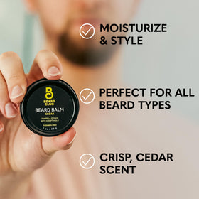 The Beard Club styling demonstration with razor and brush for precise grooming