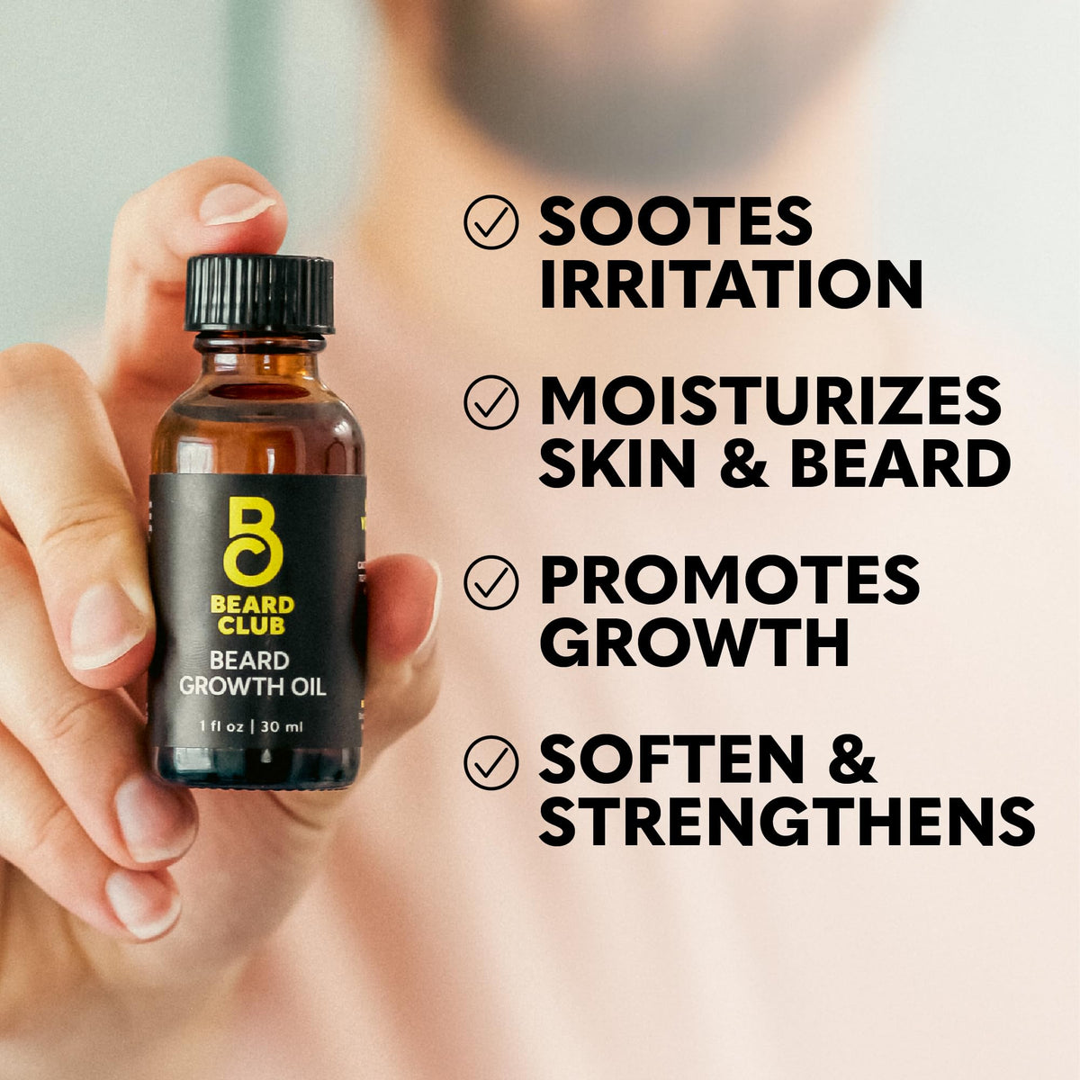 The Beard Club key ingredients castor coconut avocado for nourishing hair