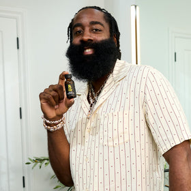 The Beard Club packed in travel pouch for grooming on the go
