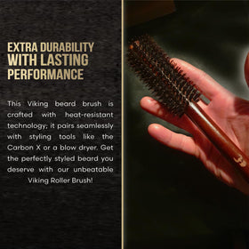 The Beard Struggle brush on bathroom counter for everyday grooming routine