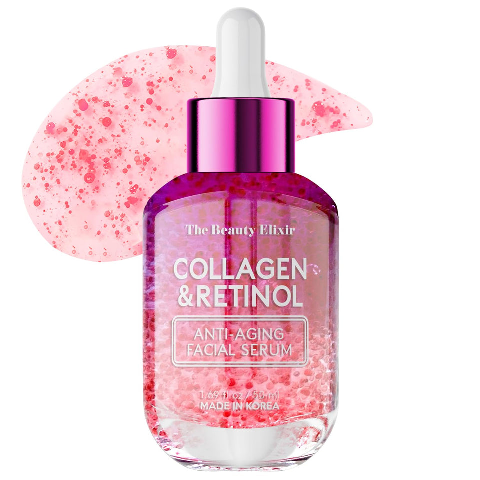 The Beauty Elixir front bottle showing elegant packaging and product benefit