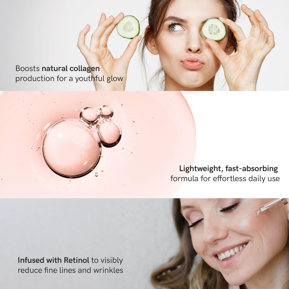 The Beauty Elixir on a bathroom vanity at night illustrating evening routine benefit