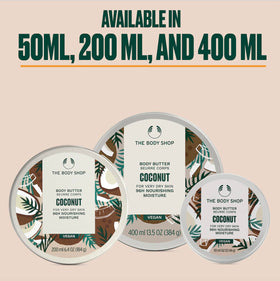 The Body Shop coconut body butter on bathroom shelf showing daily skincare ritual
