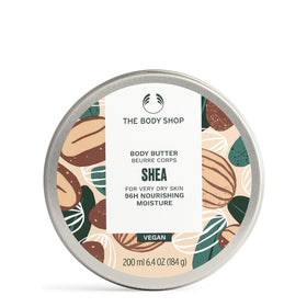 The Body Shop front tub showing label and 200 ml size for clear product ID
