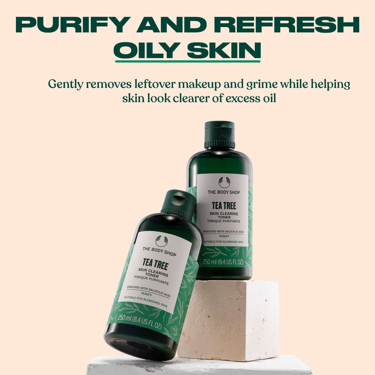The Body Shop label close-up highlighting ingredients and vegan promise, builds trust