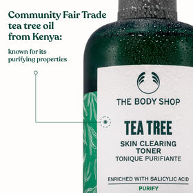 The Body Shop toner texture on hand demonstrating lightweight, non-greasy feel