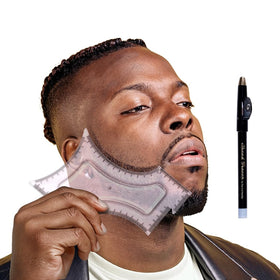 The Cut Buddy beside a razor showing compact size and travel-ready convenience