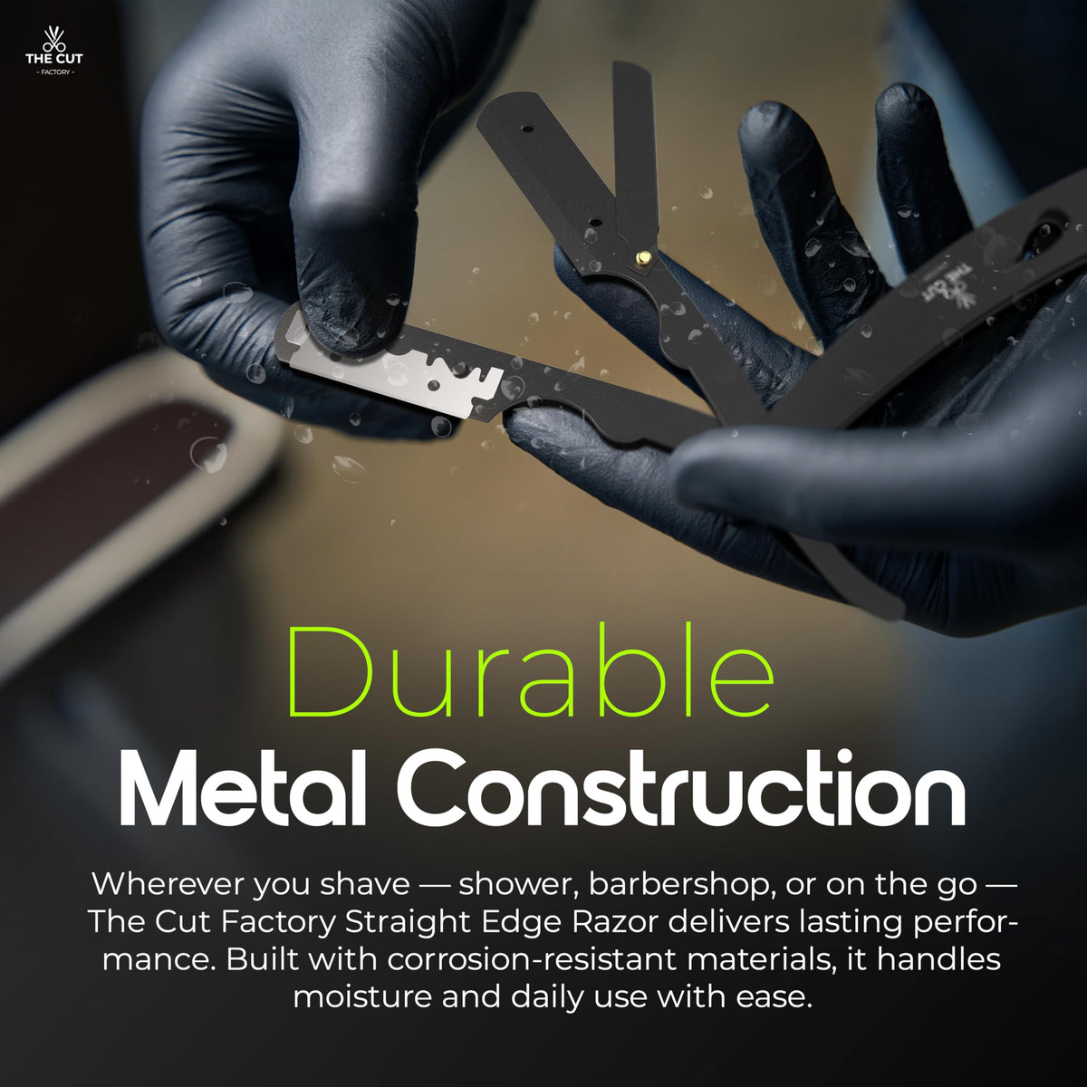 The Cut Factory pack of 20 single-edge blades for quick hygienic swaps