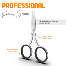 THE CUT - FACTORY - scissor on bathroom counter in lifestyle scene conveying everyday use