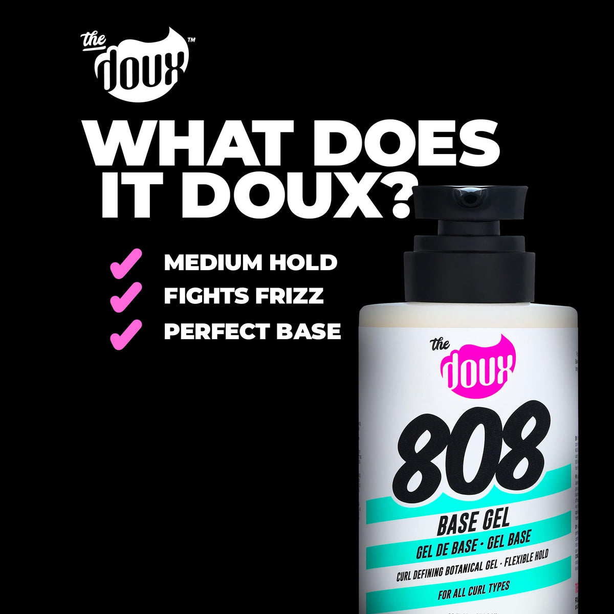 The Doux next to a hand for size and portability benefit