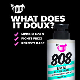 The Doux next to a hand for size and portability benefit