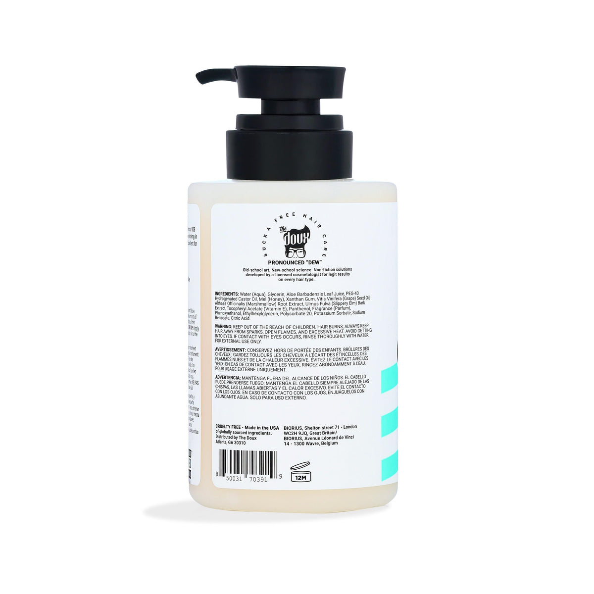 The Doux texture closeup highlighting smooth gel slip and shine
