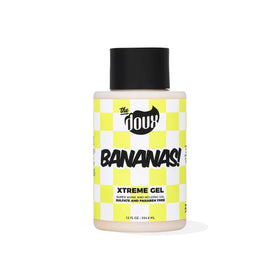 The Doux Bananas jar front label showing product benefits and branding