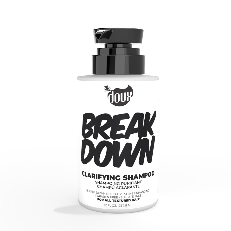 The Doux front bottle showing label and clean design for easy identification