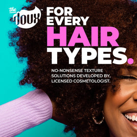 The Doux lifestyle bathroom scene conveying a fresh, detoxified hair routine