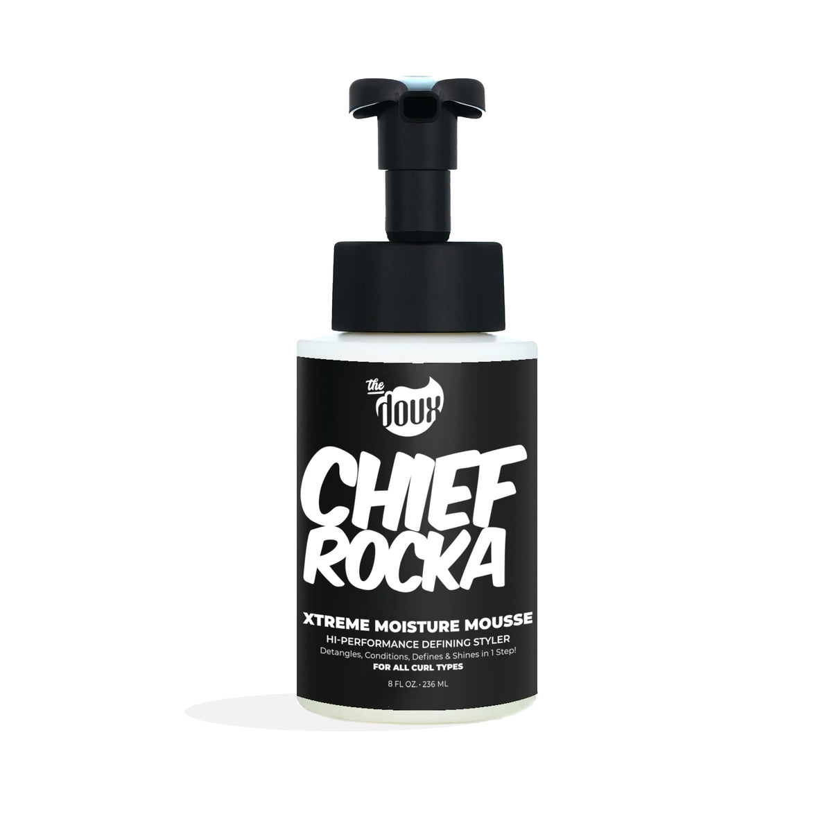 The Doux Chief Rocka front packaging showing label and 8oz size for easy identification