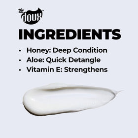 The Doux creamy texture close-up showing rich slip and moisturizing consistency
