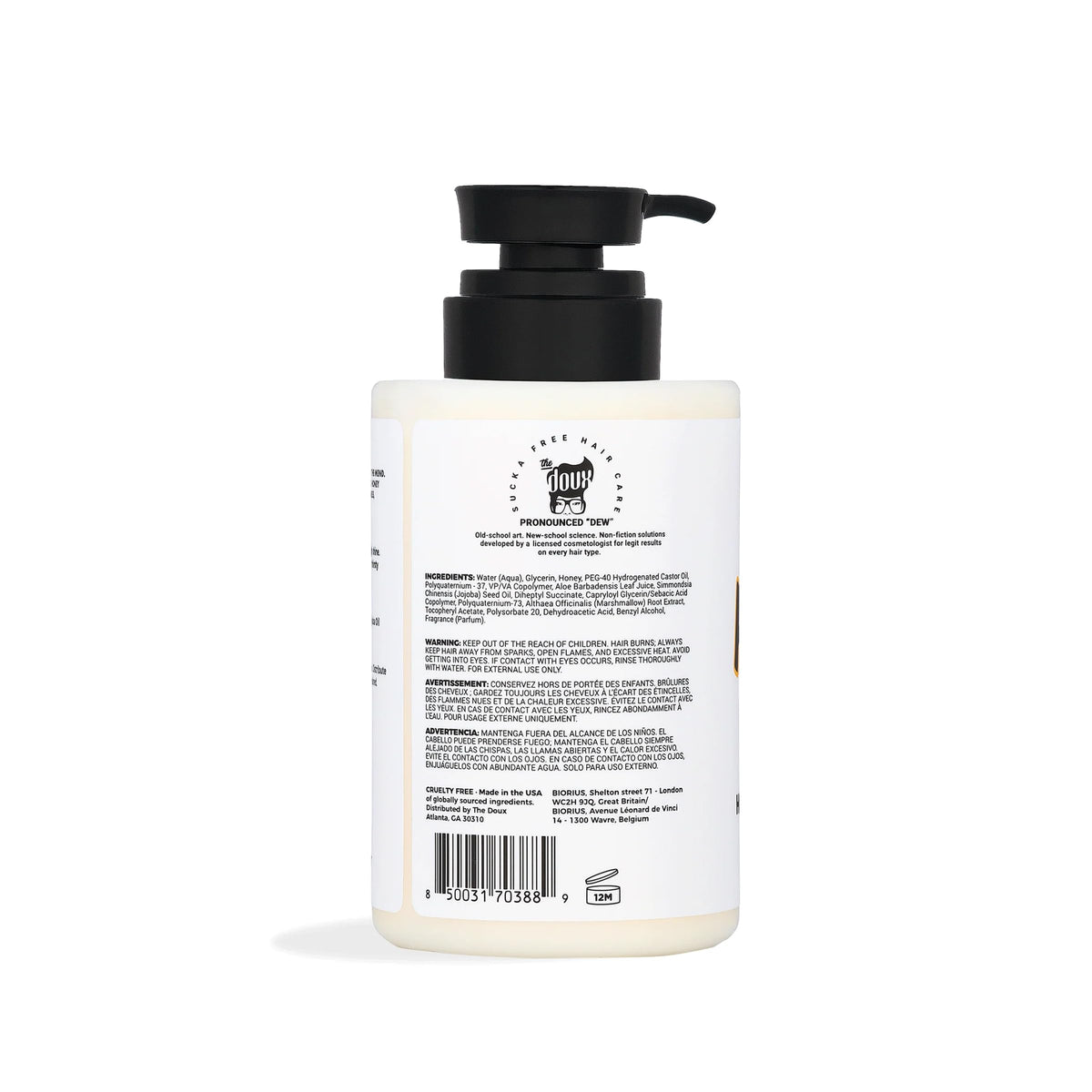 The Doux Honey Dip texture close-up showing buttery gel consistency for hydration benefits