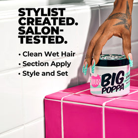 The Doux wet curls with gel producing defined clumps and shine