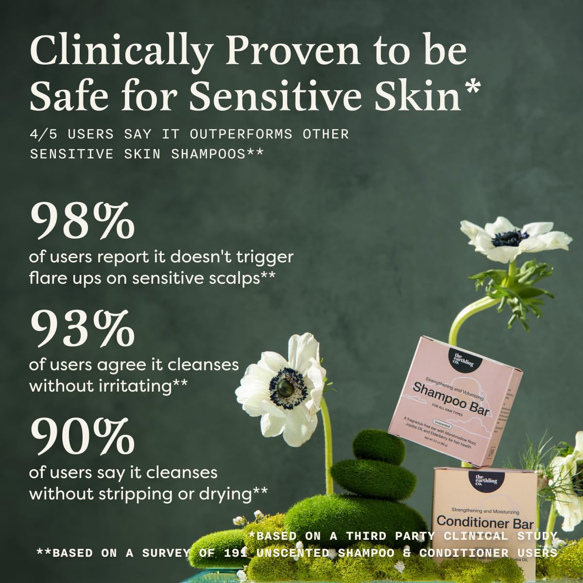 The Earthling Co. ingredient label detail highlighting clean formulation benefits