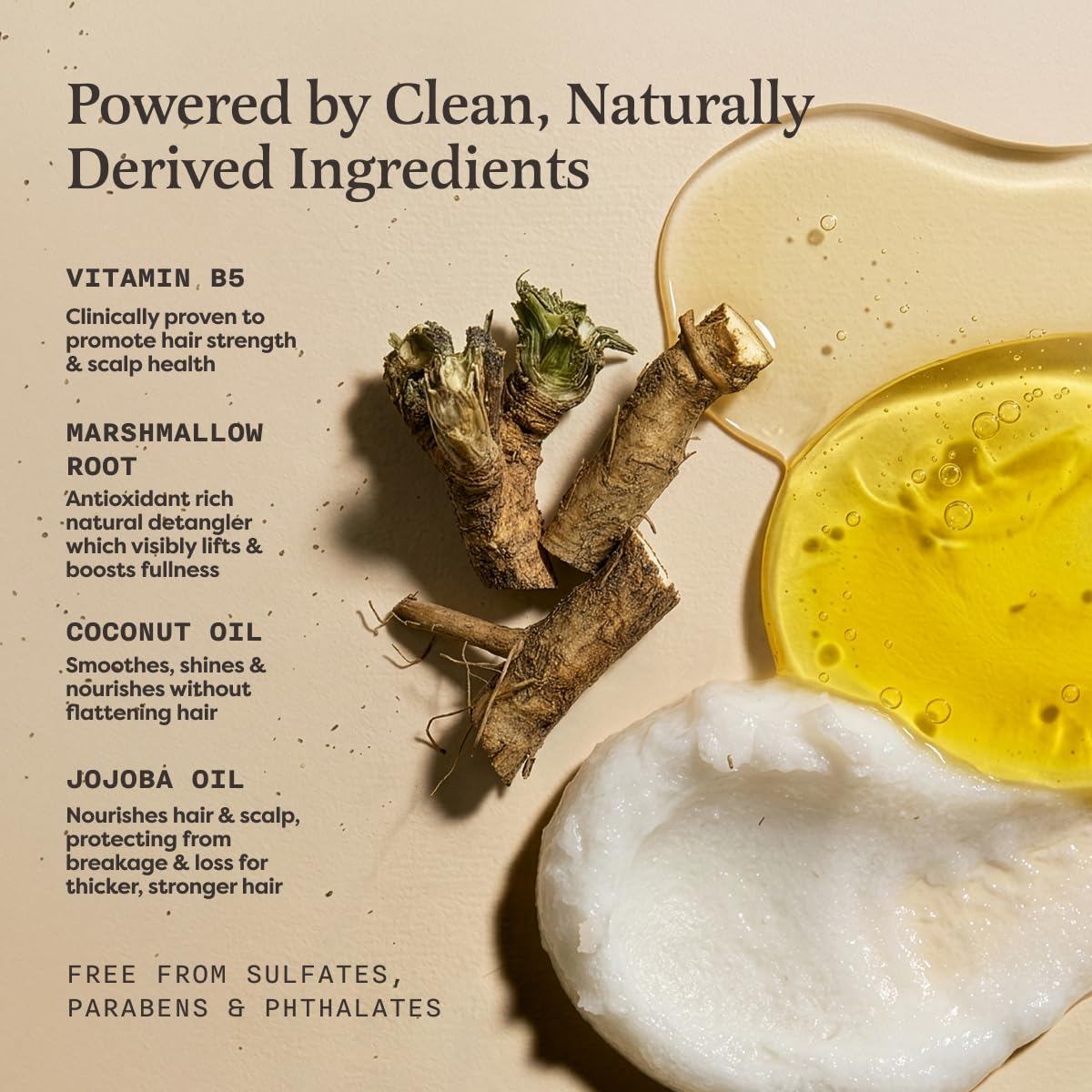 The Earthling Co. foamy lather at roots demonstrating volumizing action and reduced buildup