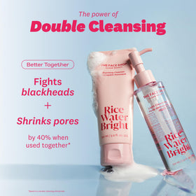 The Face Shop cleansing oil texture on hand demonstrating lightweight makeup removal