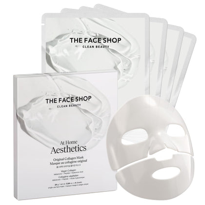 THE FACE SHOP front packaging showing four mask sachets and benefits