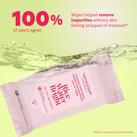 THE FACE SHOP resealable pouch edge showing airtight seal to keep wipes fresh