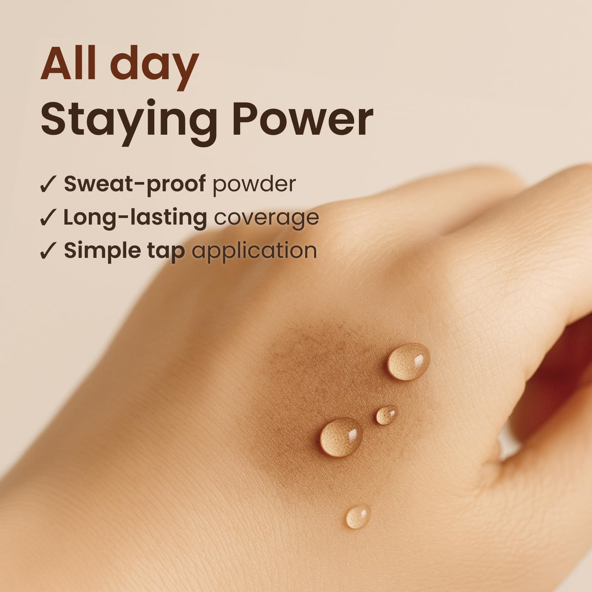 The Face Shop Quick Hair Puff held in hand showing portable travel benefit