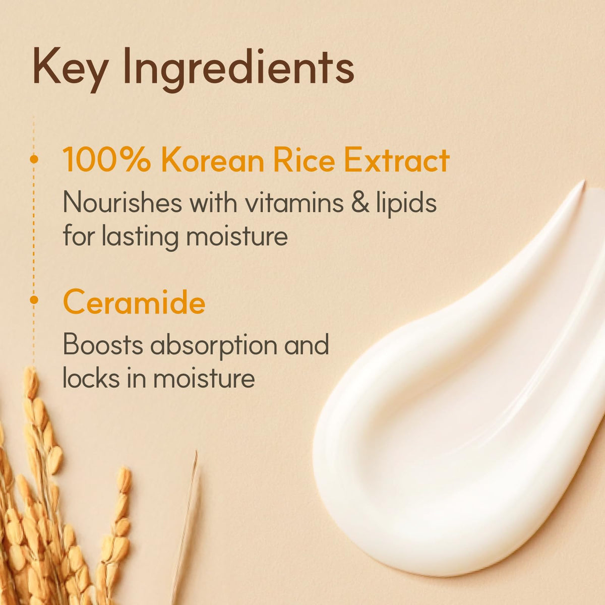 Cream on fingertips demonstrating The Face Shop product spreadability and hydration