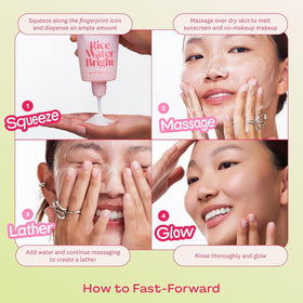 THE FACE SHOP tube beside a hand for scale to show travel-friendly size