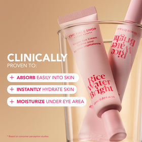 the face shop eye cream tube detail for gentle hydration and smoother under-eyes